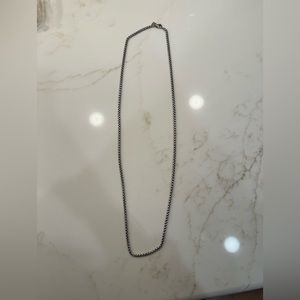 David yurman box chain necklace 32inch/ 16 inch when hooked
